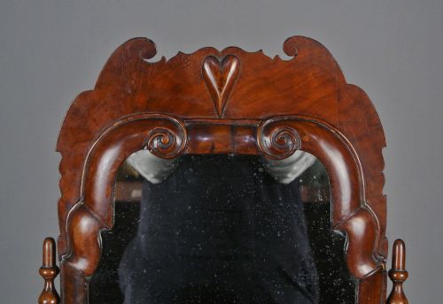 fig 2. Beautiful Queen Anne Period Walnut Dressing Table Mirror c. 1710