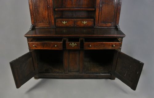 fig 3. Exemplary George II Small Welsh Oak Country Dresser c. 1750