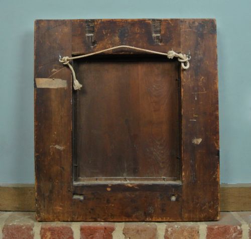 fig 4. William and Mary Walnut Oyster Veneer Cushion Framed Mirror c. 1690