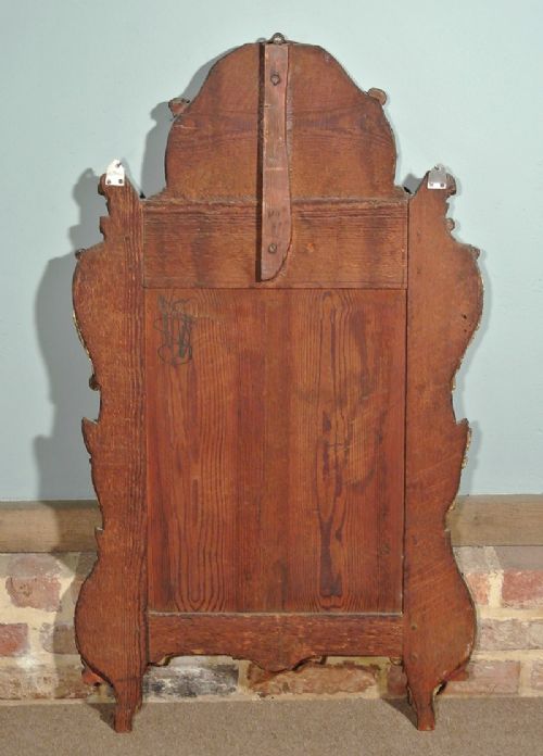 fig 4. Queen Anne Giltwood Mirror With Original Plates And Samuel Pepys Provenance
