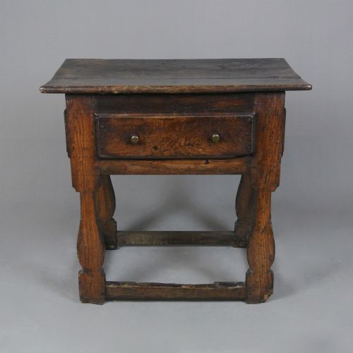 Small 17th Century Oak and Elm Tavern Table C. 1620