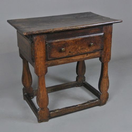 fig 2. Small 17th Century Oak and Elm Tavern Table c. 1620