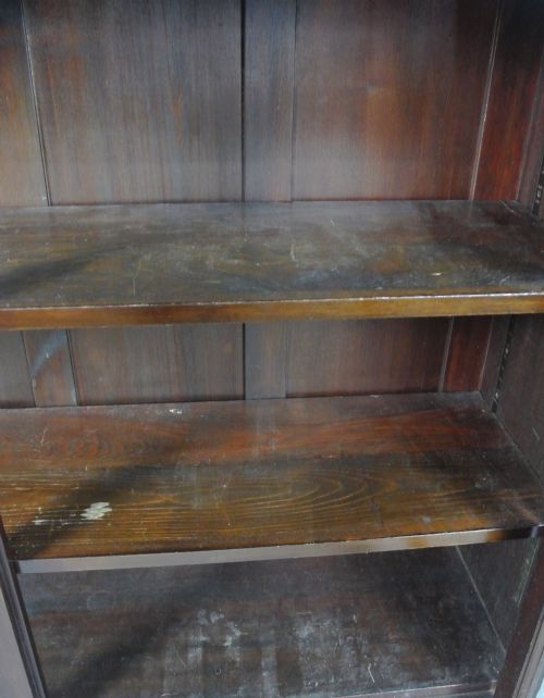 fig 1. Late Victorian Mahogany Display Case and Bookcase c. 1900