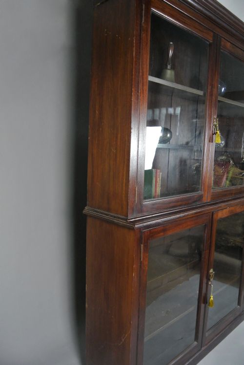 fig 2. Late Victorian Mahogany Display Case and Bookcase c. 1900