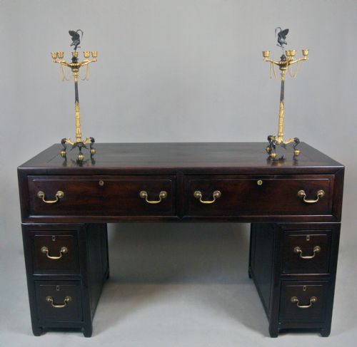 fig 2. Beautiful 19th Century Linear Padauk Sideboard c. 1850