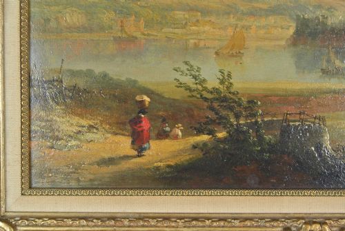 fig 1. Fine 19th Century English School Original Oil on Canvas by William Pitt - 1856