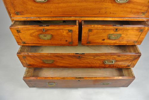 fig 1. Exceptional George III Brass Inlaid Campaign Chest c. 1800
