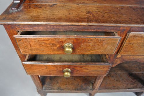 fig 1. Lovely George III Oak and Elm Potboard Dresser c. 1800