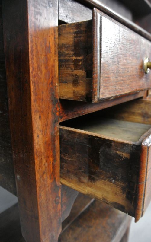 fig 2. Lovely George III Oak and Elm Potboard Dresser c. 1800
