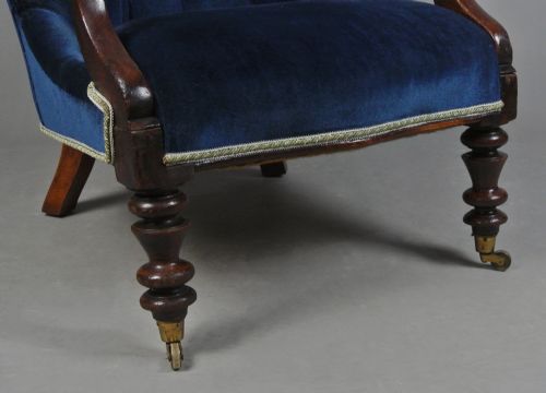fig 1. Victorian Mahogany Very Comfortable Library Chair c. 1820