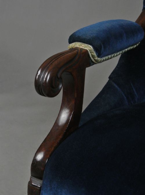 fig 3. Victorian Mahogany Very Comfortable Library Chair c. 1820