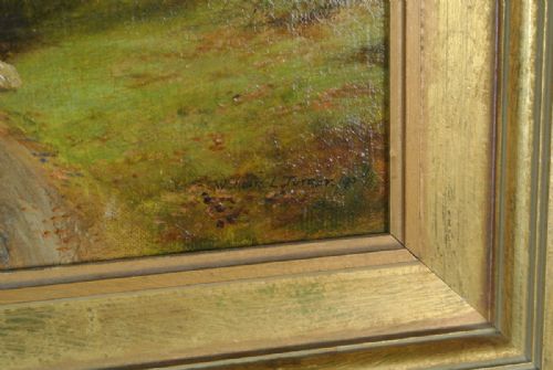 fig 1. Turner, William Lakin - Original Oil on Canvas - Applethwaite, Underskiddaw - 1895