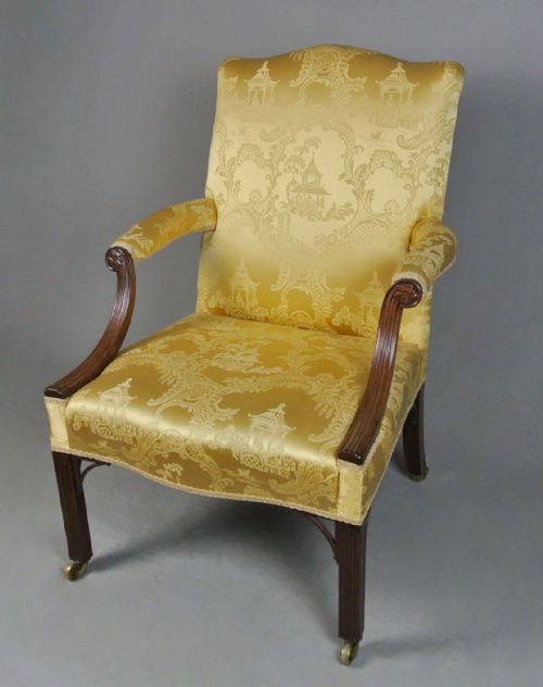fig 2. George II Mahogany Gainsborough Chair c.1750