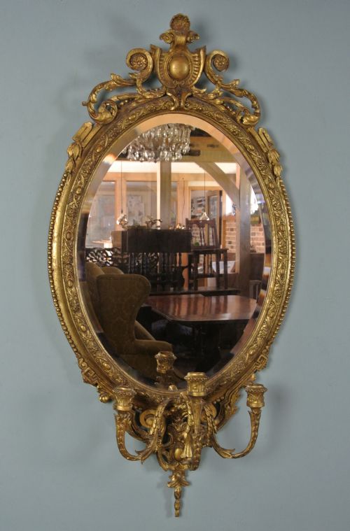 fig 2. Superb Pair of Mid-19th Century Girandole Mirrors c. 1850