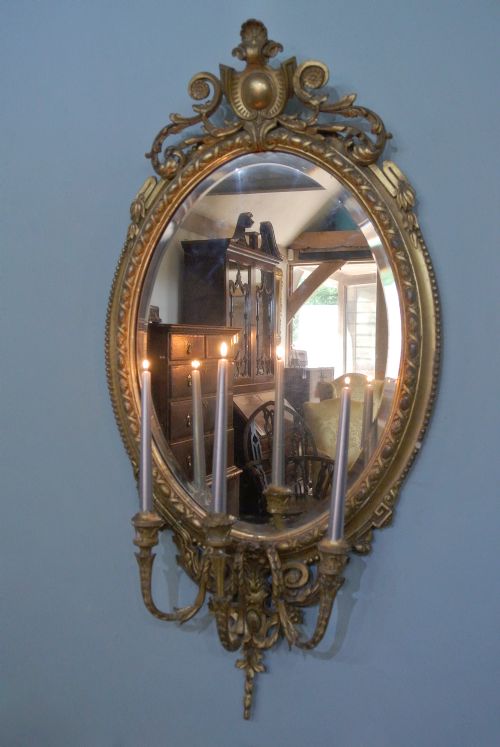fig 3. Superb Pair of Mid-19th Century Girandole Mirrors c. 1850