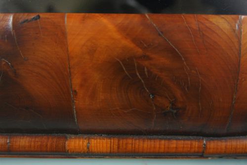 fig 3. William and Mary Yew Wood Oyster Cushion Mirror c. 1690