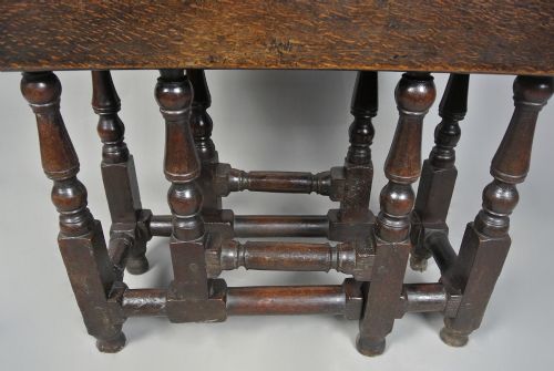 fig 5. Original Queen Anne Oak Small Supper Table with Provenance c. 1700