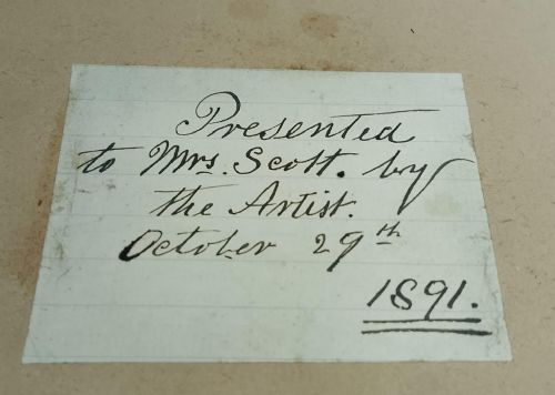 HENRY P GILL SIGNED PAIR OF OIL PAINTINGS WITH PROVENANCE AND DATED 1891 - ADDITIONAL PHOTO 5