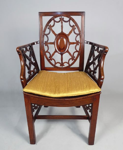 fig 2. George III Period Mahogany Hepplewhite Armchair c. 1770