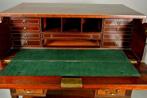 fig 4. Exemplary George III Mahogany Campaign Desk c. 1790