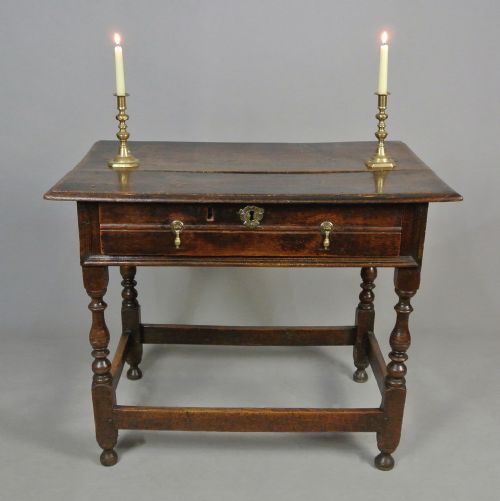 fig 2. Beautiful Queen Anne Oak Lowboy c. 1700