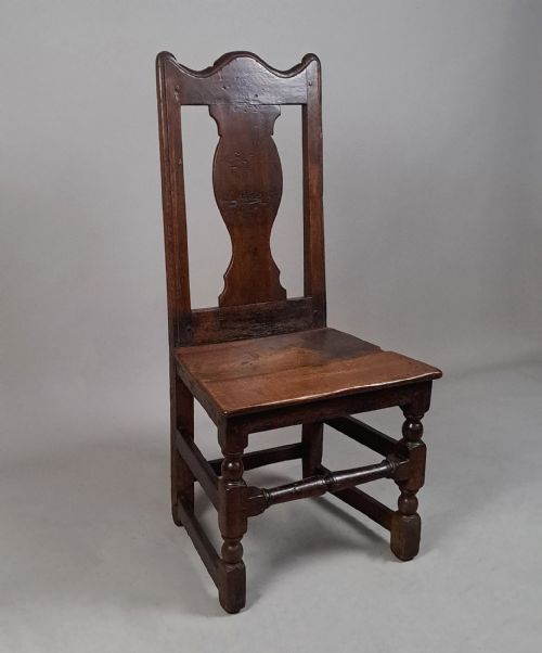 17th Century Irish Oak Slat Back Chair C. 1690