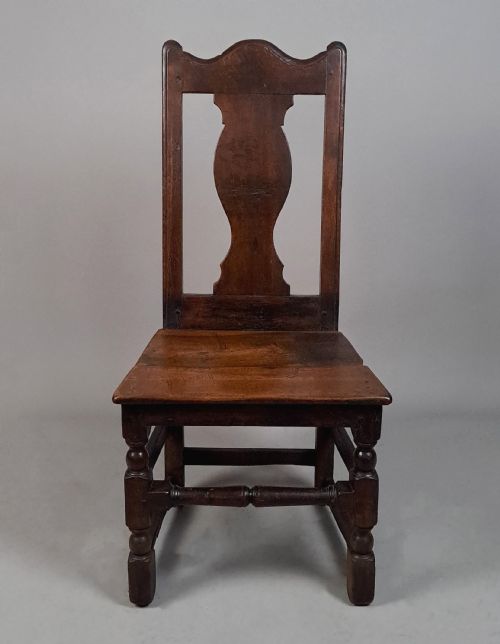 fig 2. 17th Century Irish Oak Slat Back Chair c. 1690