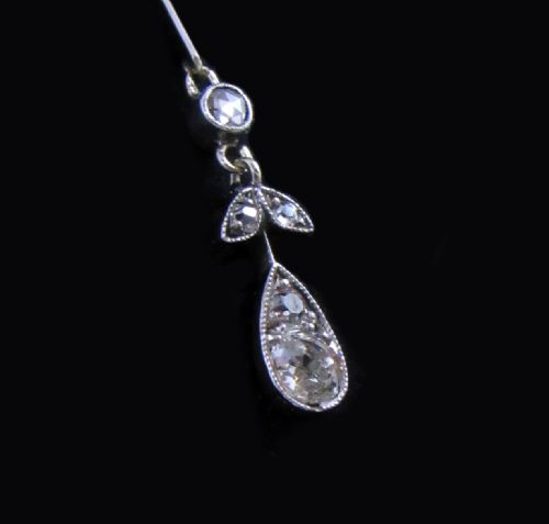 fig 2. Platinum and Diamond Art Nouveau Necklace c. 1900