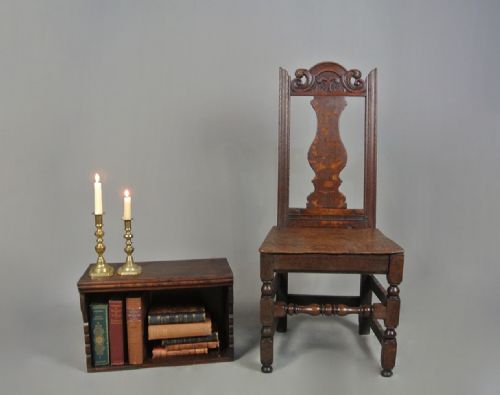 fig 1. 17th Century Back Stool Oak Side Chair c. 1675