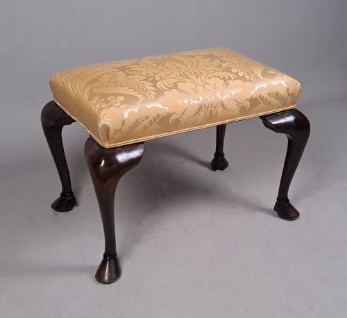 Beautiful Georgian Pony Hoof Mahogany Stool C. 1830