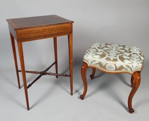 fig 1. Regency Calamander Side Table from Castle Drogo, Devon c. 1825