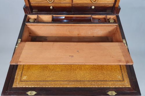 fig 3. Regency Rosewood and Brass Inlaid Campaign Desk on Stand c. 1825
