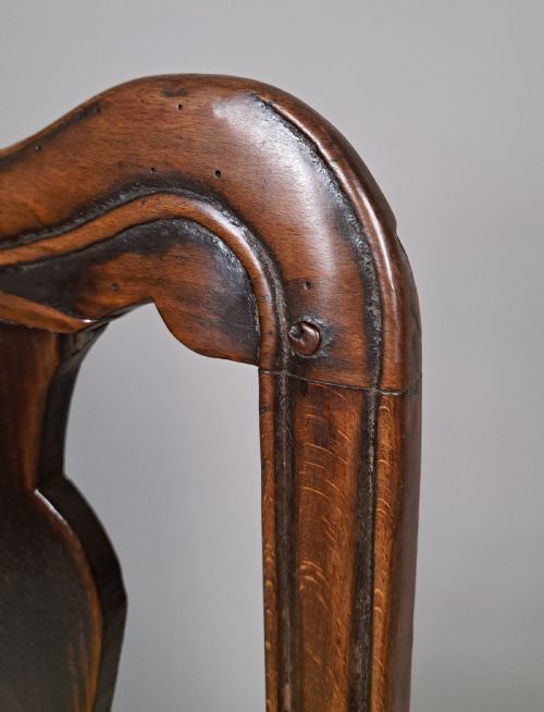 fig 2. Lovely 17th Century English Walnut Chair or Back Stool c. 1660