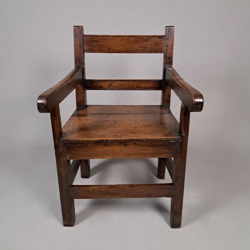 fig 2. Charming 18th Century Welsh Oak Armchair with Provenance c. 1760