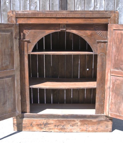 fig 3. 18th Century Irish Sold Elm Cupboard c. 1750