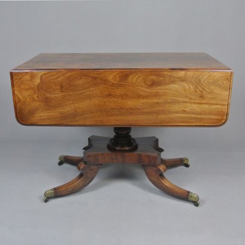 GEORGE III CUBAN MAHOGANY PEMBROKE TABLE C 1770 - ADDITIONAL PHOTO 2