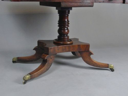 GEORGE III CUBAN MAHOGANY PEMBROKE TABLE C 1770 - ADDITIONAL PHOTO 4