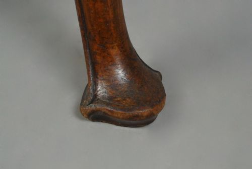 QUEEN ANNE DESIGN WALNUT WING ARMCHAIR C 1880 - ADDITIONAL PHOTO 6