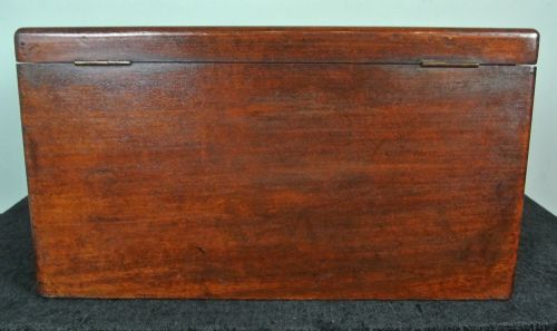 LARGE EARLY VICTORIAN TEAK CAMPAIGN CHEST C 1850 - ADDITIONAL PHOTO 2
