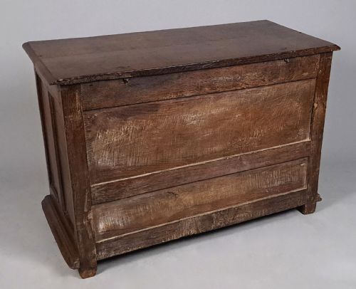 SIGNED ORIGINAL PERIOD CHARLES II OAK MULE CHEST C 1665 - ADDITIONAL PHOTO 9