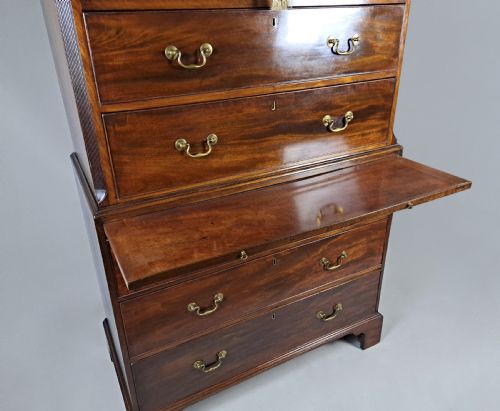 fig 3. Fine George III Chest on Chest with Original Hardware c. 1800