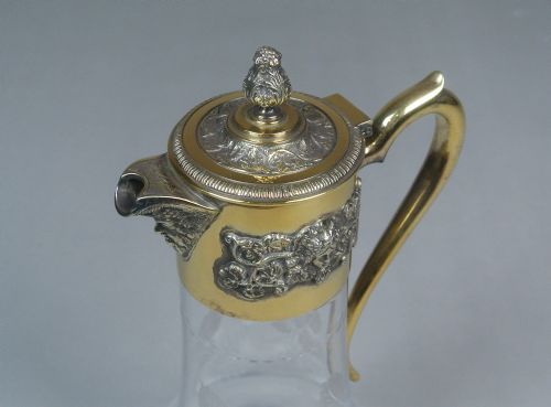 SUPERB QUALITY SILVER ASPREY AND CO LTD BACCHUS MASK CLARET JUG 1960 - ADDITIONAL PHOTO 3