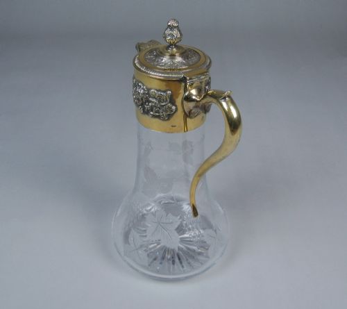 SUPERB QUALITY SILVER ASPREY AND CO LTD BACCHUS MASK CLARET JUG 1960 - ADDITIONAL PHOTO 5