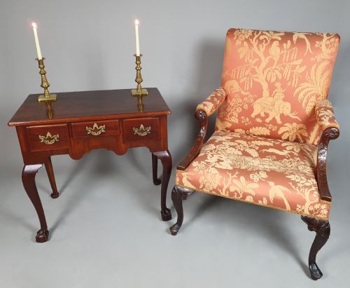 fig 1. Irish George III Mahogany Gainsborough Chair