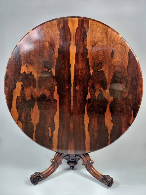 fig 3. Rare and Beautiful Coromandel Circular Dining Table c. 1865