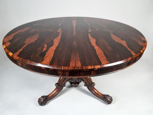 fig 2. Rare and Beautiful Coromandel Circular Dining Table c. 1865