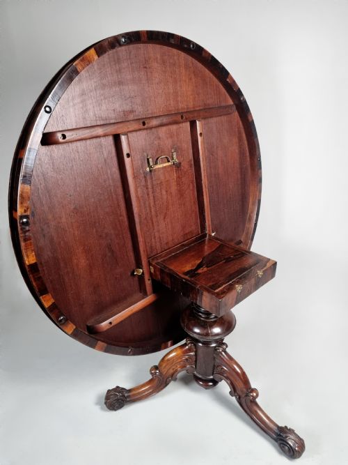 fig 6. Rare and Beautiful Coromandel Circular Dining Table c. 1865