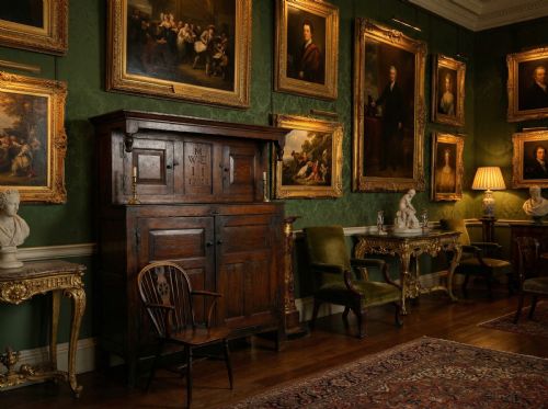1723 DATED ENGLISH OAK COURT CUPBOARD - ADDITIONAL PHOTO 8