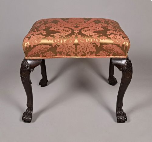 GEORGE II IRISH MAHOGANY FOOTSTOOL C 1750 - ADDITIONAL PHOTO 1