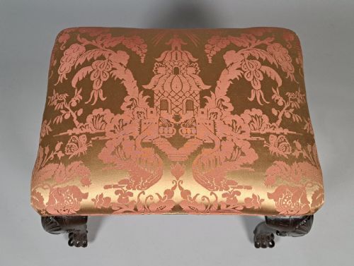 GEORGE II IRISH MAHOGANY FOOTSTOOL C 1750 - ADDITIONAL PHOTO 2
